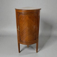 Angoliera antica in legno di mogano mobile ad angolo bombata tavolino Inglese 