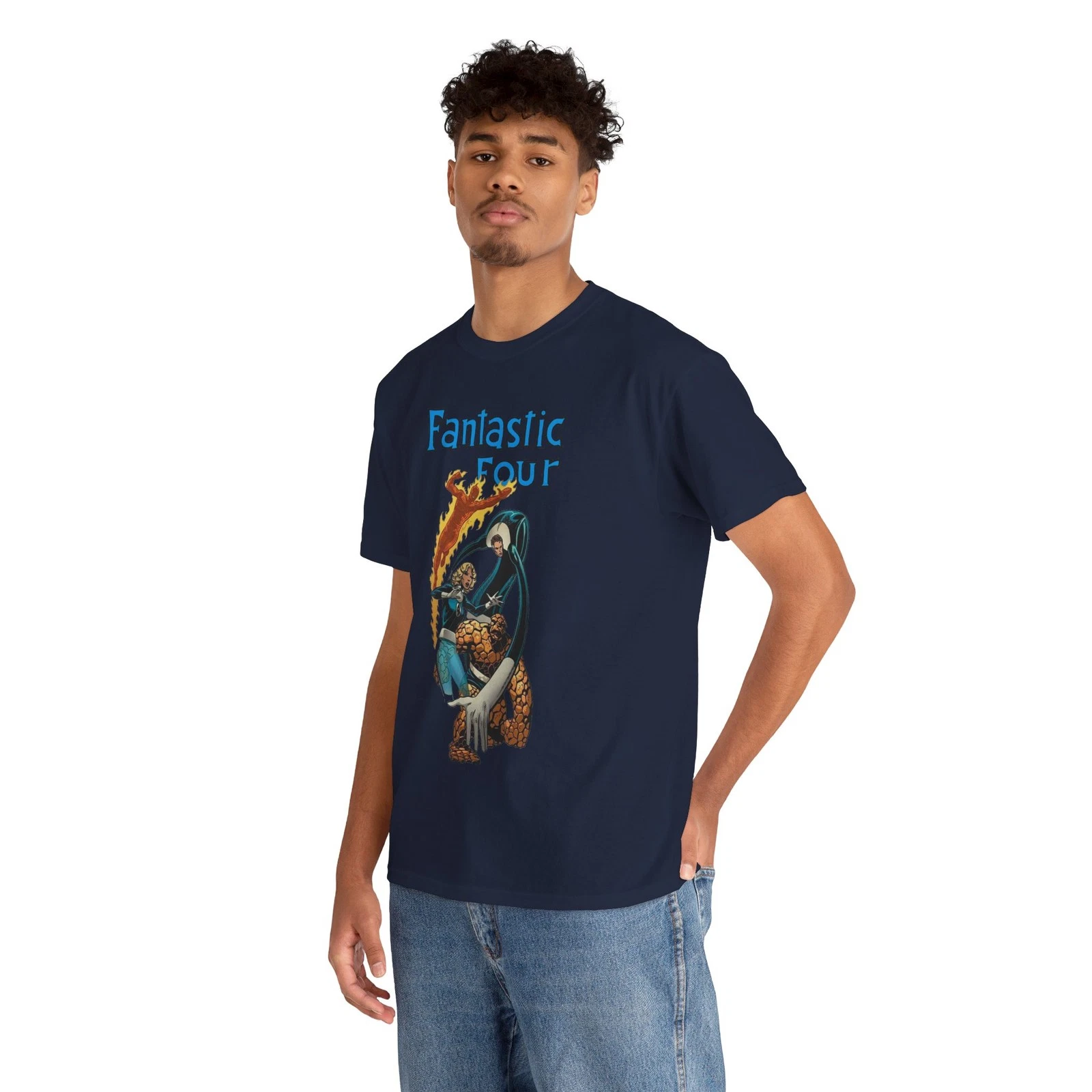 Fantastic Four T-Shirt - John Byrne Art - Thing, Reed Richards - Marvel Comics