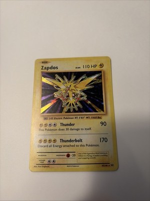 Pokémon TCG Zapdos Evolutions 42/108 Reverse Holo Holo Rare | eBay