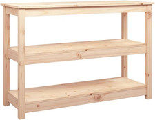 Tavolo Consolle 110X40X74 Cm in Legno Massello Di Pino