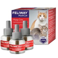 FELIWAY  MultiCat 3 x 30 Day Cat Calming Refills 3 Count Pack of 1 , Basic