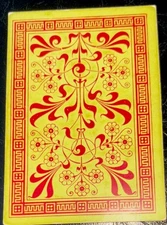 SQ264 Swap Playing  Cards 1  Antique Eng Square Corner Flowers 1800’s