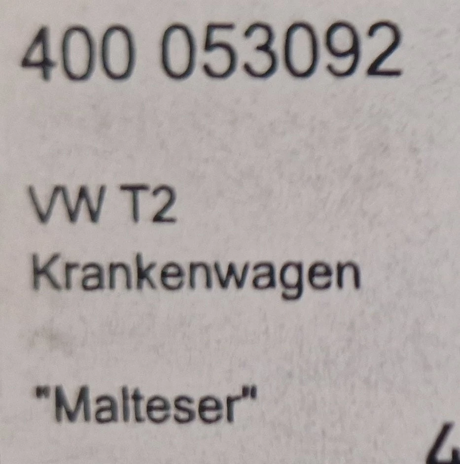 Minichamps 1/43 - Volkswagen LT ambulance Malteser - Photo 3/3