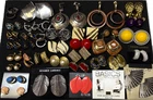 35 Pairs Vintage Screw Back Clip-On Earrings Lot Mixed Costume Jewelry Bulk #1