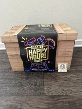 Spin Master Games, Happy Hour Tower, Giant Jumbling Wooden Blocks, College Game,