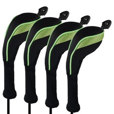 Andux Long Neck Golf Hybrid Club Headcovers With Interchangeable Numbered Tags,_