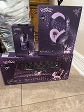 Pokemon x Razer Espeon & Umbreon Edition Set Mouse, Keyboard, Headset NEW SEALED