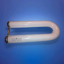 (1) *RARE Vtg *GE F35T12 blu 2 mod-u-line black light Bulb 12" L 3-5/8" Btw Ends