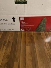 Home Accents Holiday 7.5 ft. Festive Pine Pre-Lit Christmas Tree - Free Shipping