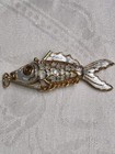 2 1/4" Enamel Articulated Fish Pendant Charm  — photo 4