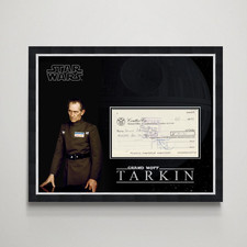 Peter Cushing - Star Wars Genuine Signed Authentic Autograph Framed Display