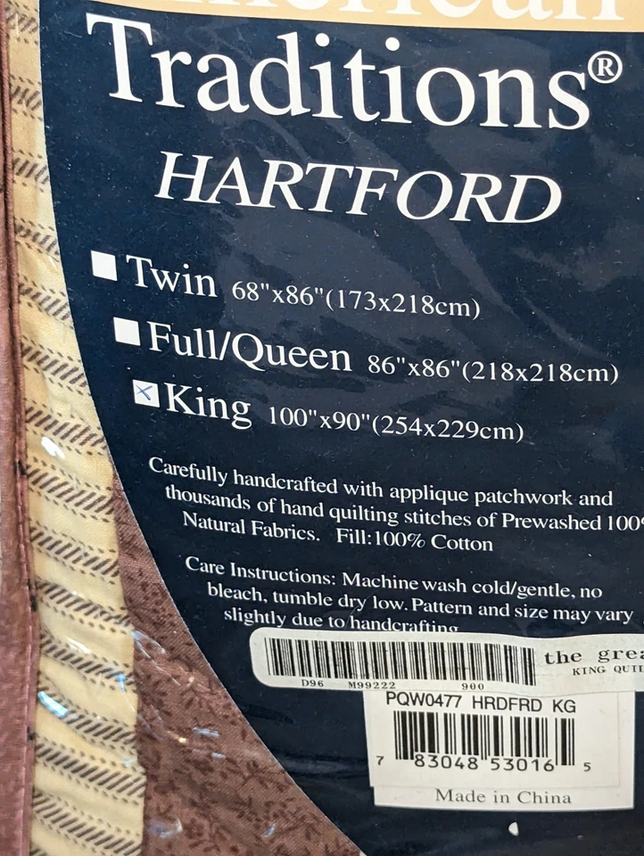 Edredón American Traditions Hartford Patchwork Floral King 100 pulgadas X 90 pulgadas Foto 3 de 4