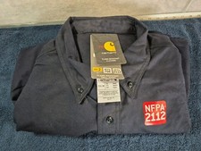 Carhartt Long Sleeve FR Fire Resistant Shirt 2XL HRC2 NFPA 2112