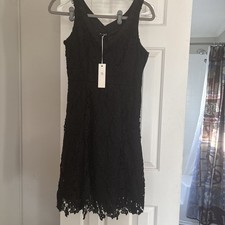 MAK Sweater Black Lace Dress Size Small