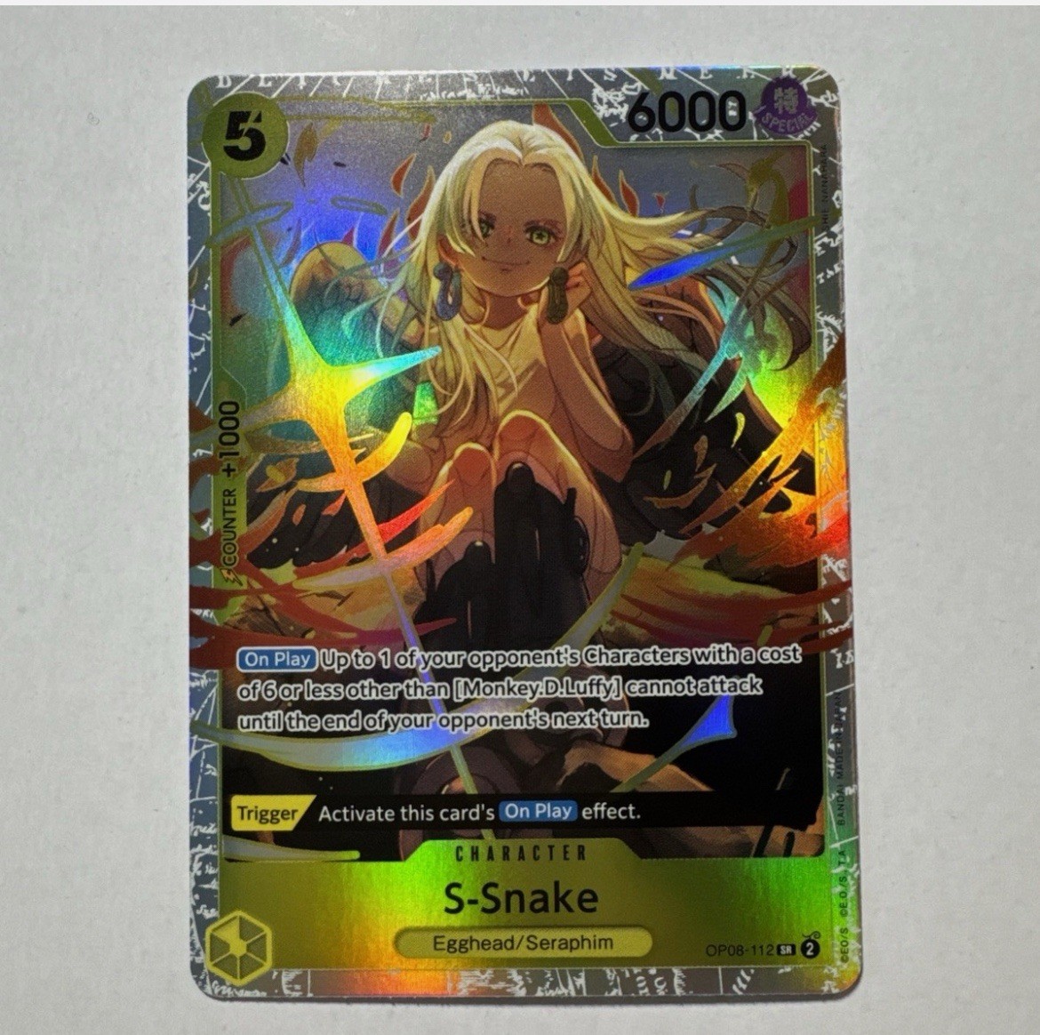 S-Snake OP08-112 (Super Rare) Two Legends ONE PIECE Card English