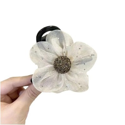 Leichte bequeme Netz Blume Haarspangen für Frauen Half Up Style