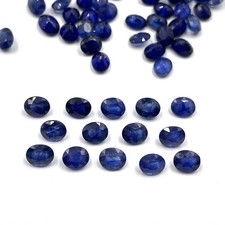 Natural Blue Sapphire Oval Cut Loose Gemstone Lot 14 Pcs 5 6 MM 10 CT