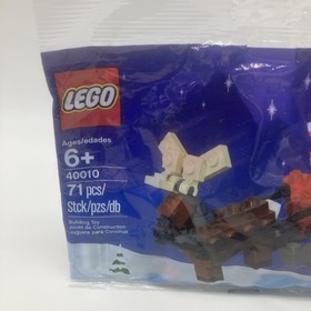 LEGO Christmas Santa Sleigh with Reindeer & Presents 40010 New Sealed Polybag