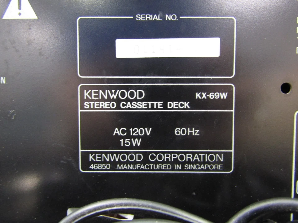 Kenwood KX-69W Double Stereo Cassette Deck - Image 4 of 4