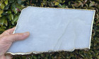 india ANTHROPOLOGIE 11" X 6 1/4" GILDED WHITE AGATE QUARTZ CHEESE PLATTER tray — photo 10