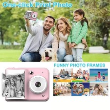 Instant kids Camera Electronic Toys Photo Printer Inkless Thermal with Paper