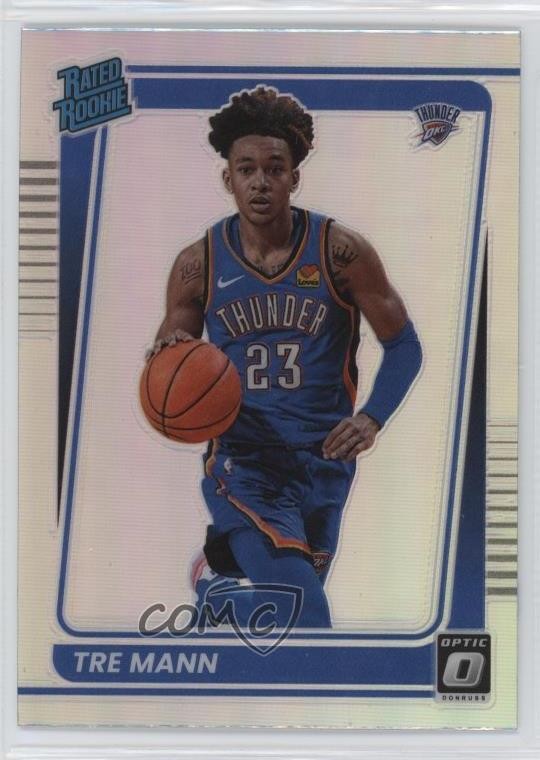 2021-22 Panini Donruss Optic Rated Rookie Holo Prizm Tre Mann #168 1f74