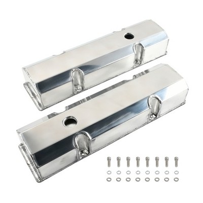 Valve Covers Fabricated Aluminum Tall For Small Block Chevy SBC 327 350 383 400