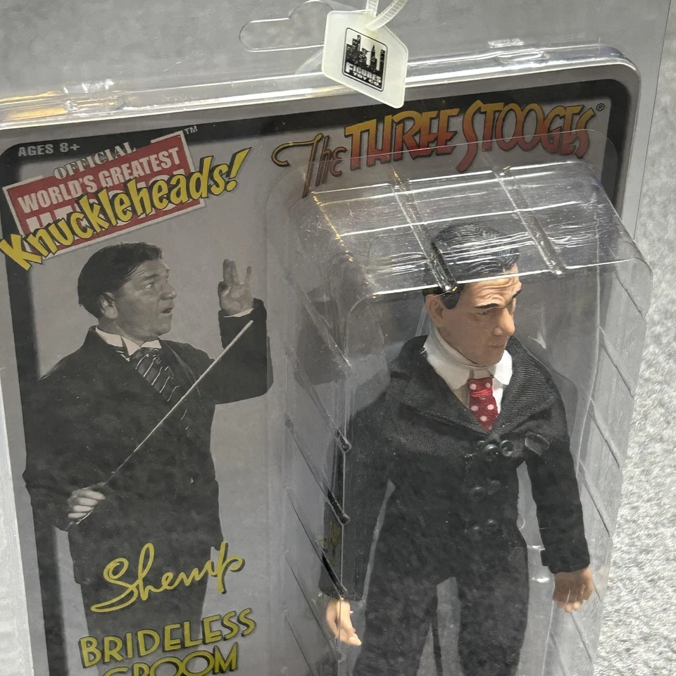 The Three Stooges Shemp Bridesless Groom 8" Action Figure Official Knuckleheads - Image 3 of 4