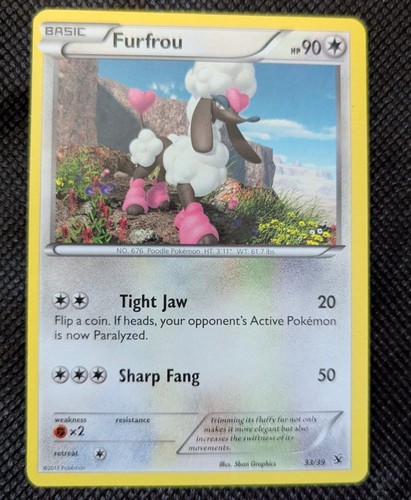 Furfrou 33/39 Kalos Starter Set Pokemon #33/39
