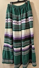 Vintage Handmade Seminole Patchwork Skirt Native American Origin - Size S/M