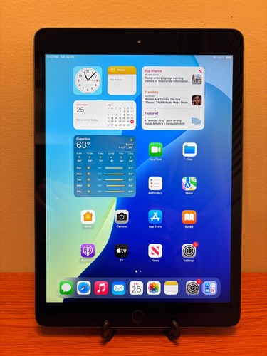 Apple iPad (7th Gen) A2197 32 GB, Wi-Fi, 10.2 in - Space Gray - CRACKED GLASS
