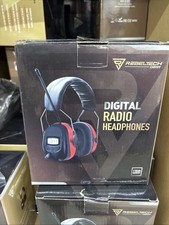 RebelTech Gear Digital Radio Headphones - Noise Reduction Headphone with AM/FM -