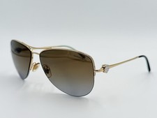 TIFFANY CO Sunglasses PILOT TF3021 6084/T5 Gold/ Brown POLARIZED AUTHENTIC ITALY