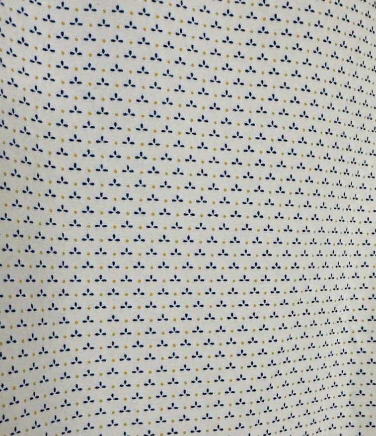 NWT Van Heusen Flex3 Men’s Slim Fit White Dress Shirt With Blue & Yellow Print thumbnail 9