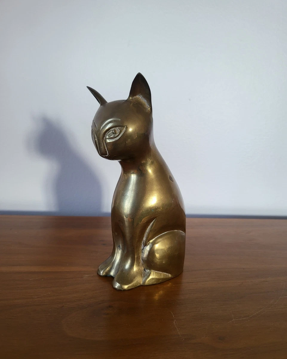 predolo Lot de 2 statues de chat en céramique - Décoration de table