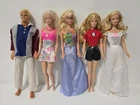 Vintage Barbie Doll Lot 90s Retro Set of 5, 80s Ken Doll, Good Played Condition