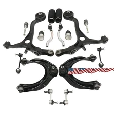 16pc Front Upper & Lower Control Arm Sway Bar Tie Rod Kit For Honda Accord