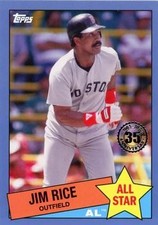 2020 Topps #85AS-34 Jim Rice 1985 Topps Baseball 35th Anniversary All-Stars Blue