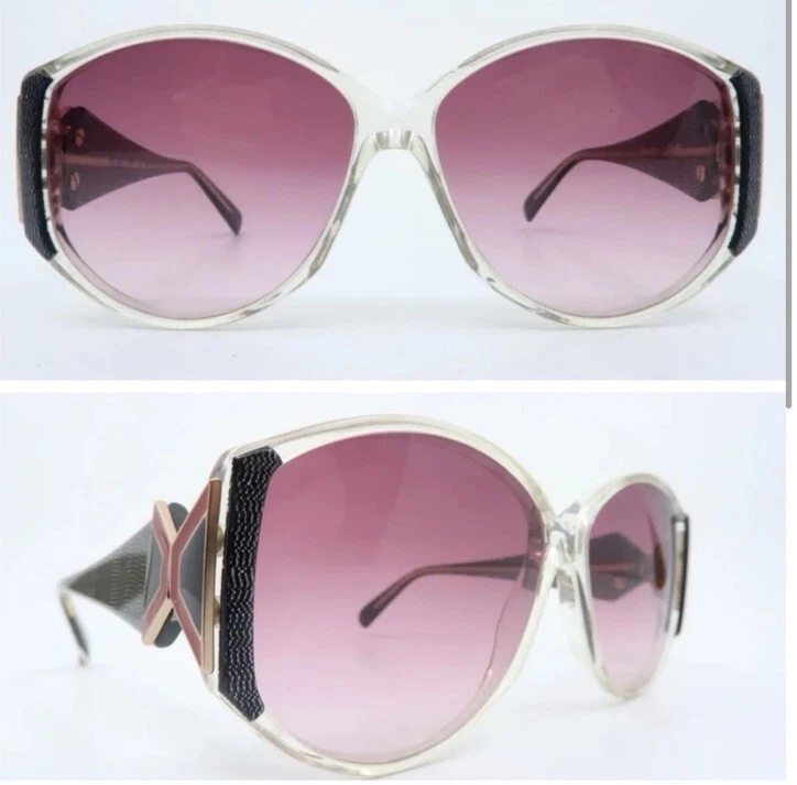 Gafas de sol detalladas Silhouette negras y rojas años 80, modelo 1192, hechas en Austria Foto 2 de 4