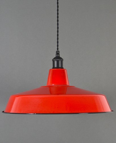 XL Classic Retro Vintage Industrial Factory Enamel Shade Lampshade Steel Pendant - Picture 31 of 42