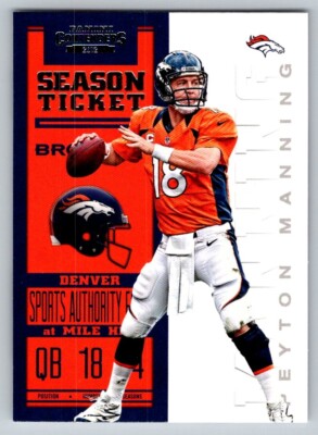 2012 Panini Contenders Football Peyton Manning Denver Broncos #29