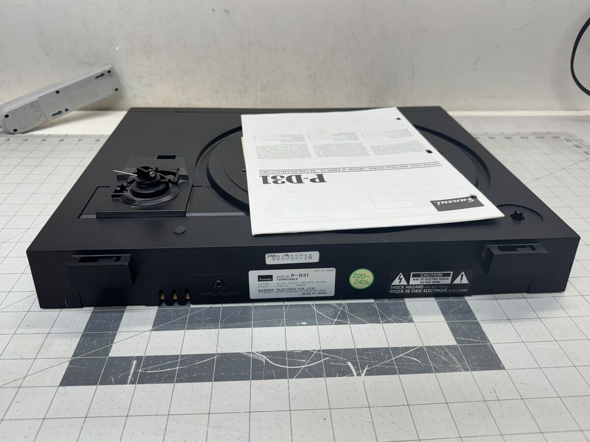 Sansui P-D31 Direct Drive Turntable Base W/ Some of the Sansui P-D31 Direct Drive Turntable Base W/ Some of the