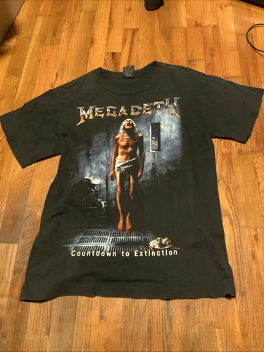 -Megadeth Countdown to Extinction T-Shirt Large 1990s vintage concert t-shirt, vintage, size L, single stitch, B+ condition