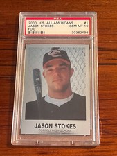 Coppell TX-H.S. 2000 All Americans JASON STOKES-Rara lámina-Graduada PSA GEMA COMO NUEVA 10