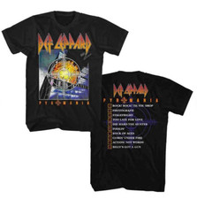 Def Leppard Pyromania Album Black Adult T-Shirt.