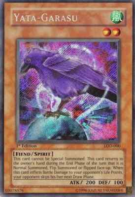 Yata-Garasu (LOD-000) - 1st Edition Secret Rare - Yugioh *FREE SHIPPING |  eBay