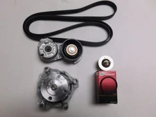 00-2002 CROWN VICTORIA MARQUIS USA WATER PUMP-BELT-TENSIONER-THERMOSTAT 4PC KIT 