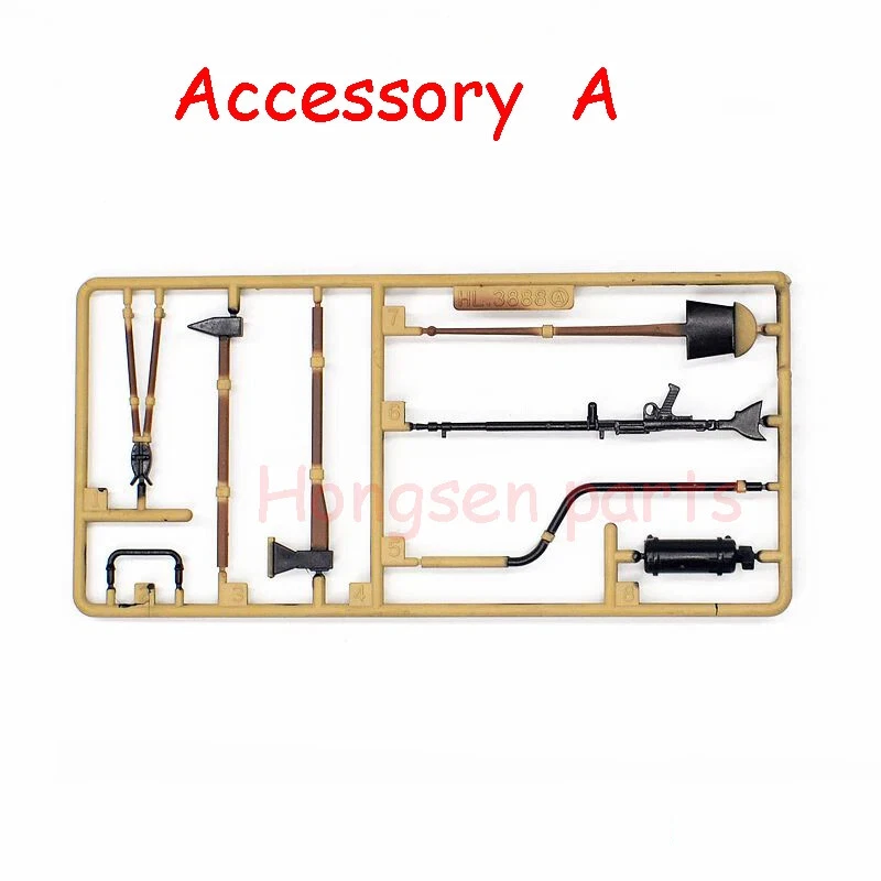 HL Henglong 3888A 1:16 RC Tank German King Tiger:DIY Decoration Accessory Bag - Image 2 of 4