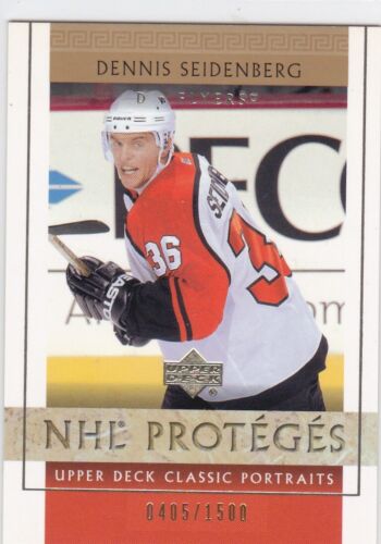 02/03 UD CLASSIC PORTRAITS..DENNIS SEIDENBERG..NHL PROTEGES../1500..CARD # 123