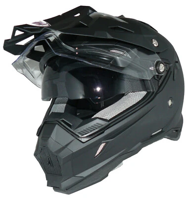 PROTECTWEAR Endurohelm Crosshelm mit Sonnenblende, Visier und Schild THH-TX-28 Größe XS-XL